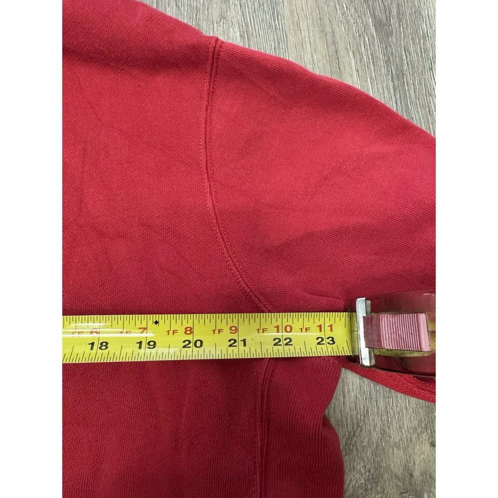 Polo Ralph Lauren Red Full Zip Hoodie XL Men's Vintage Wash Pony Logo - Picture 4 of 4